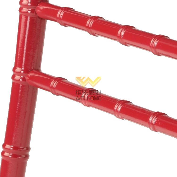 wooden cheap chiavari chair in Red colour for rental